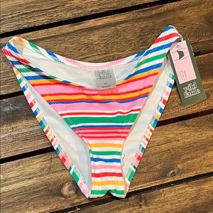 Wild Fable XS  Multicolor Striped Bikini Bottom NWT